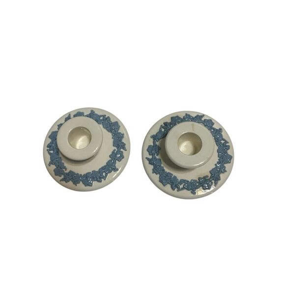 Pair of Vintage Wedgewood Candlestick Holders - Picture 5 of 9